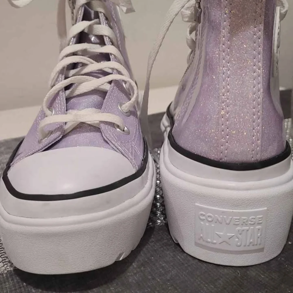 Converse Purple High-Top Sneakers with Canvas Upper